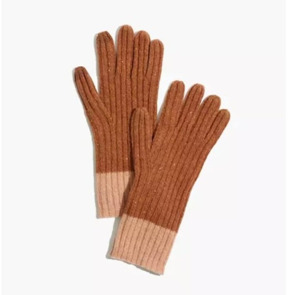 Madewell Colorblock Ribbed Texting Gloves - Picture 2 of 4